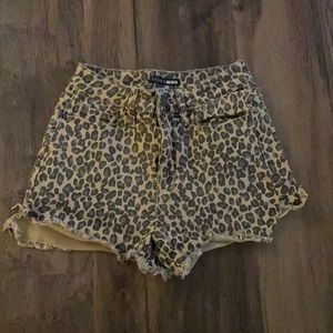 Cheetah print shorts